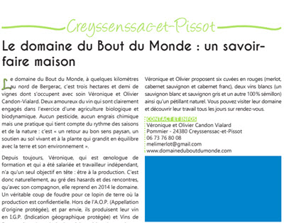 02 - UN SAVOIR-FAIRE MAISON - ARTICLE DU PAYS FANTÔME (septembre 2022)
